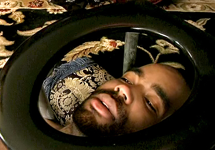 *Video:watch this black man licking a black ass under a toilet bowl